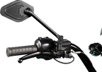 Adjustable Black Long Stem Diamond Mirror for Motorcycle (RHD)