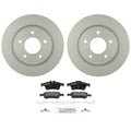 Set of 2 Bosch Rear 280mm Disc Brake Rotors & Semi-Met Pads for Mazda 3 (2009)