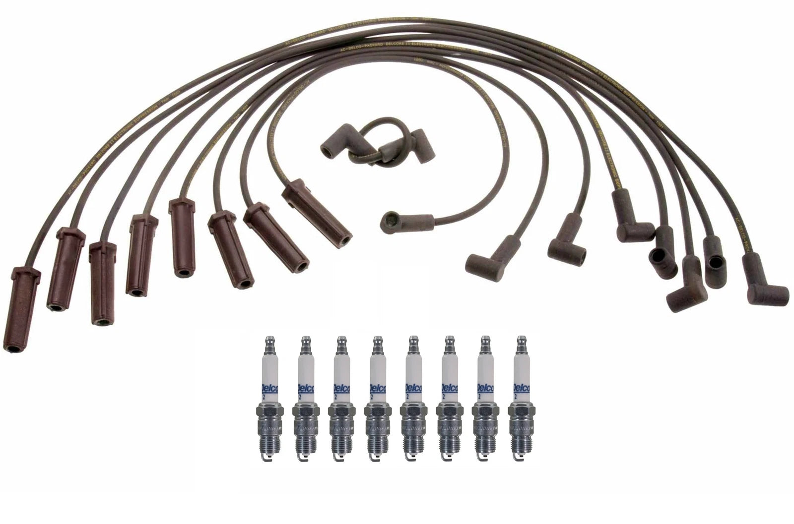 Set of 8 ACDelco Rapidfire Spark Plugs & Ignition Wire Set for GM G3500 P3500