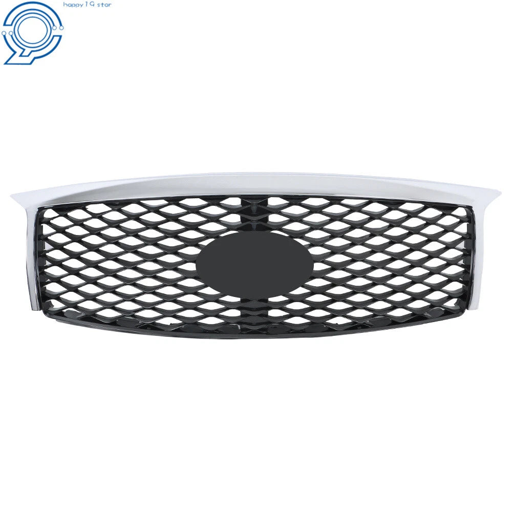 Black Chrome Front Bumper Upper Grille for Infiniti QX80 (2015-2017)