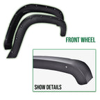 Set of 4 Pocket Rivet Textured Offroad Fender Flares for GMC Sierra 1500 (2007–2013)