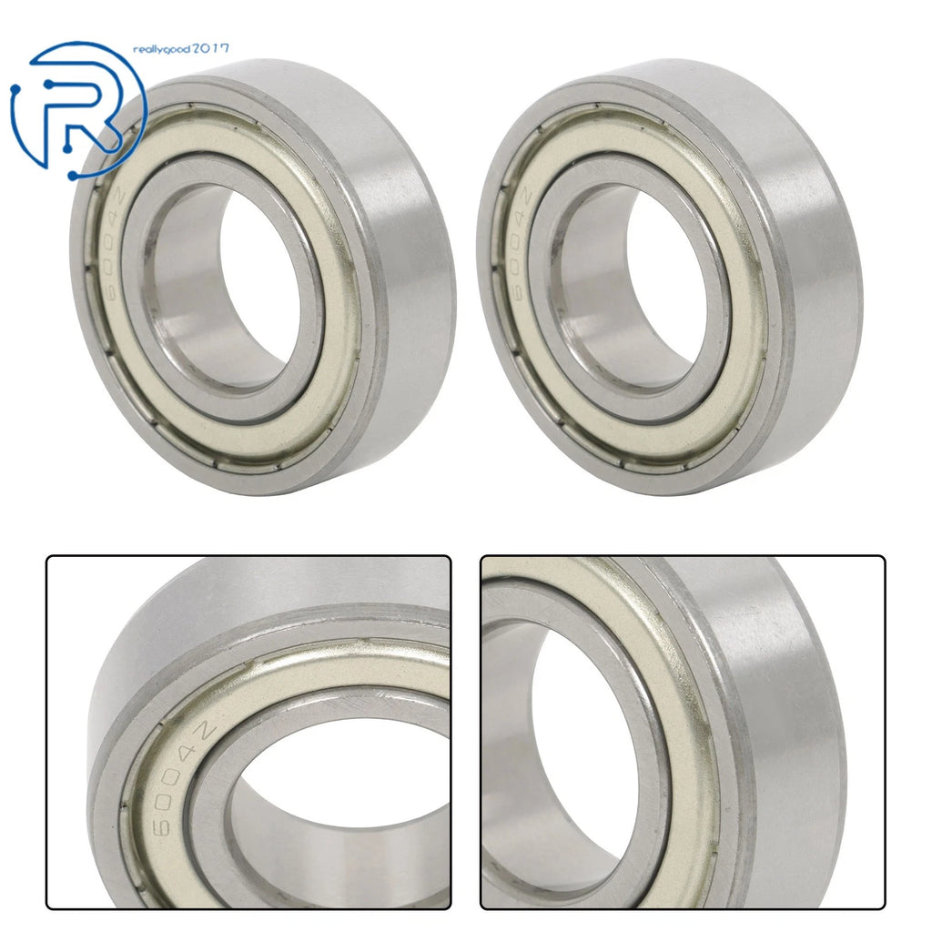 10Pcs 6004-ZZ Ball Bearings for Various Applications (20×42×12mm)