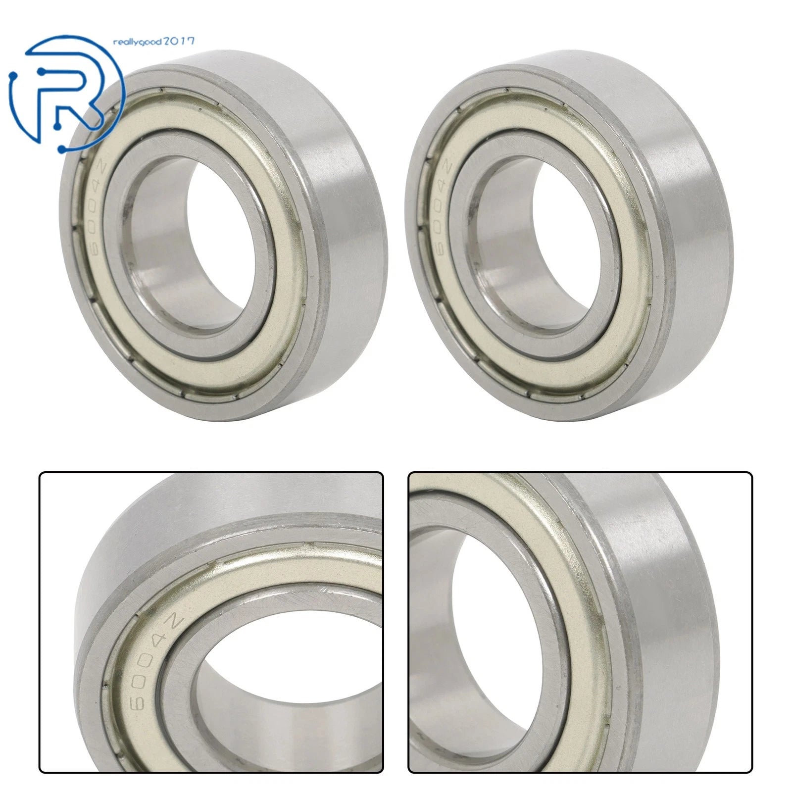 10Pcs 6004-ZZ Ball Bearings for Various Applications (20×42×12mm)