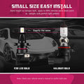 H7 LED Headlight Bulbs Kit for NOVSIGHT (10000LM, 6000K, 55W)