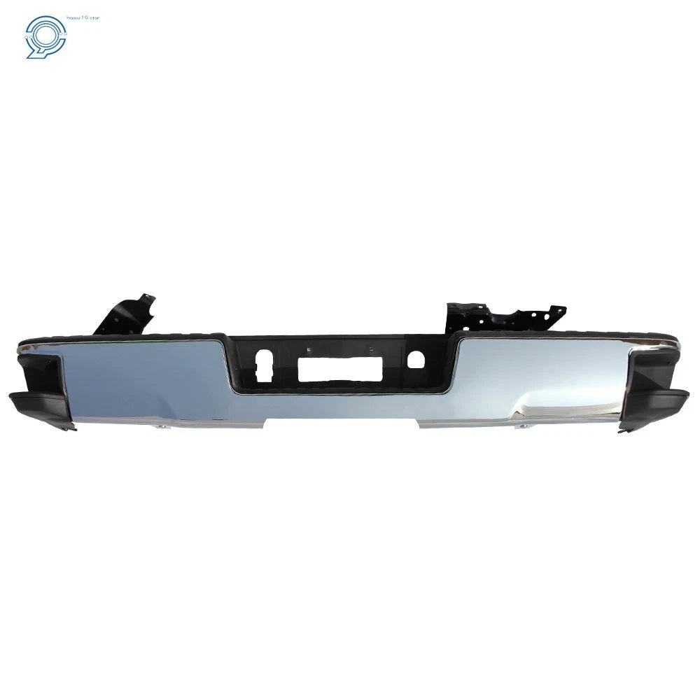 Chrome Rear Step Bumper Assembly for Chevy Silverado/GMC Sierra 1500 (2014-2018)