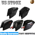 5" Stretched Extended Hard Saddlebags for Harley Davidson Touring (2014–2024)