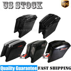 5" Stretched Extended Hard Saddlebags for Harley Davidson Touring (2014–2024)