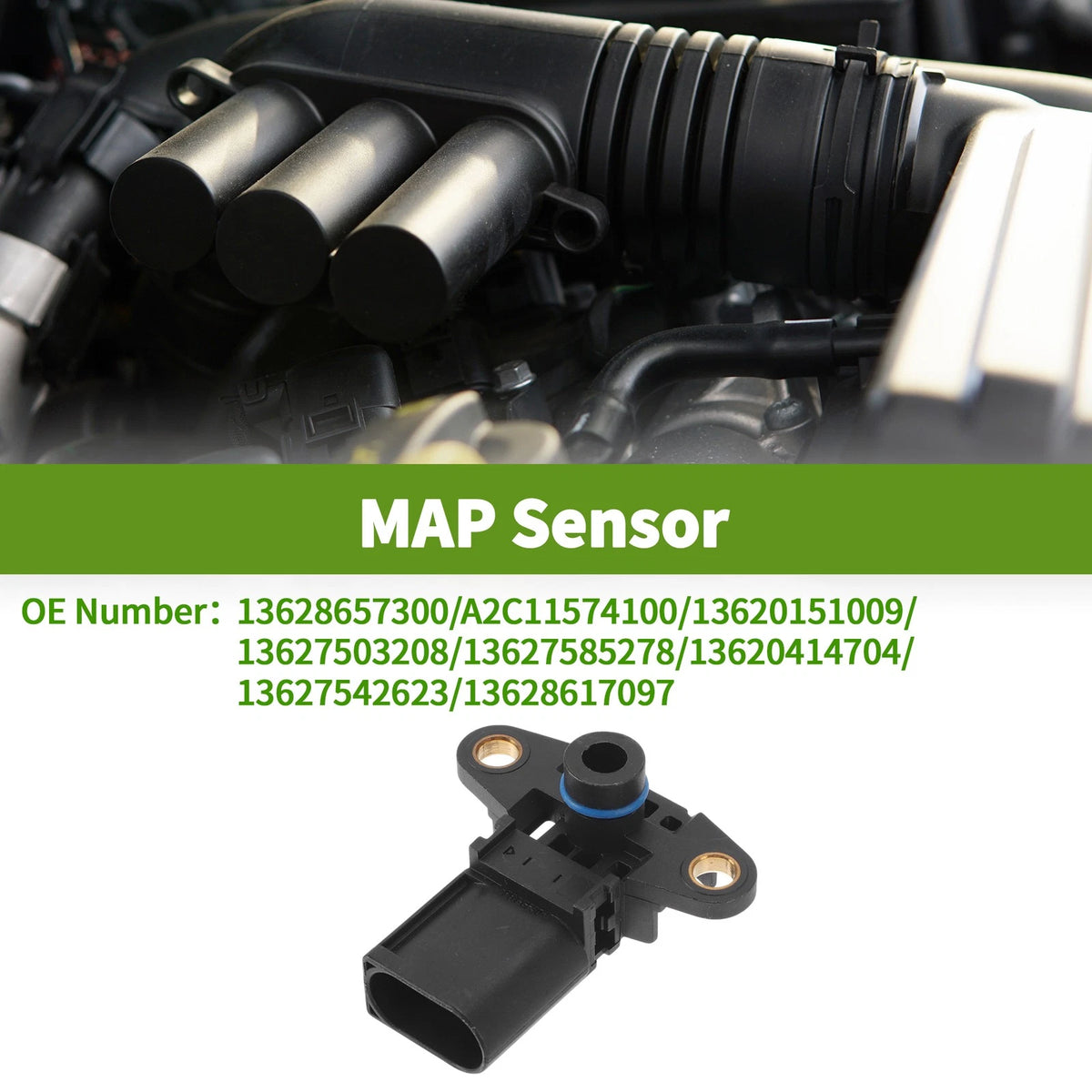 MAP Sensor No.13628657300 for BMW 323i E90 (2006–2010)