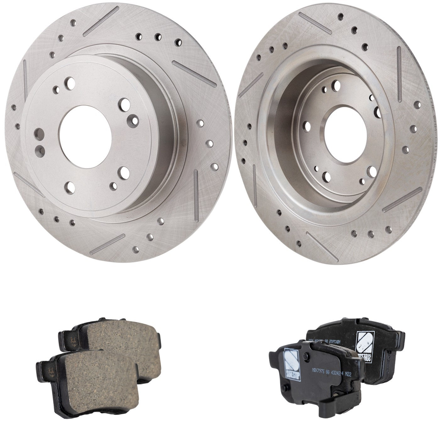 Rear Brake Disc Rotors and Pads Kit for Acura TSX Honda Accord (2008–2009)