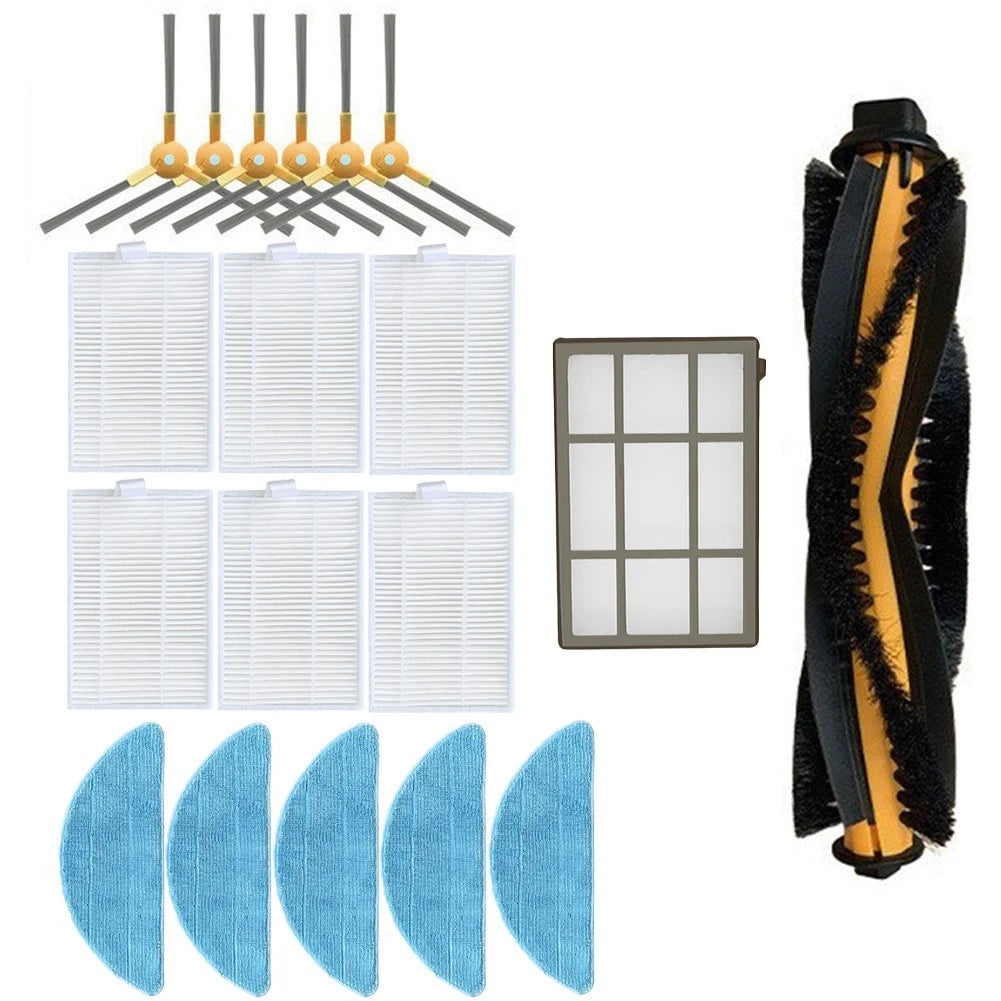 Main Roller Brush and Side Brushes for ABIR X5 X6 X8 (Robot Vacuums)