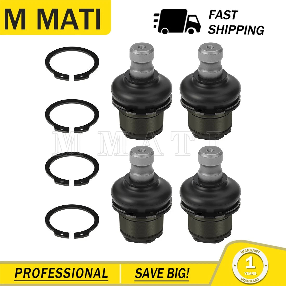 Set of 4 Ball Joints for Arctic Cat 400 500 300 250 700 1000 Thundercat