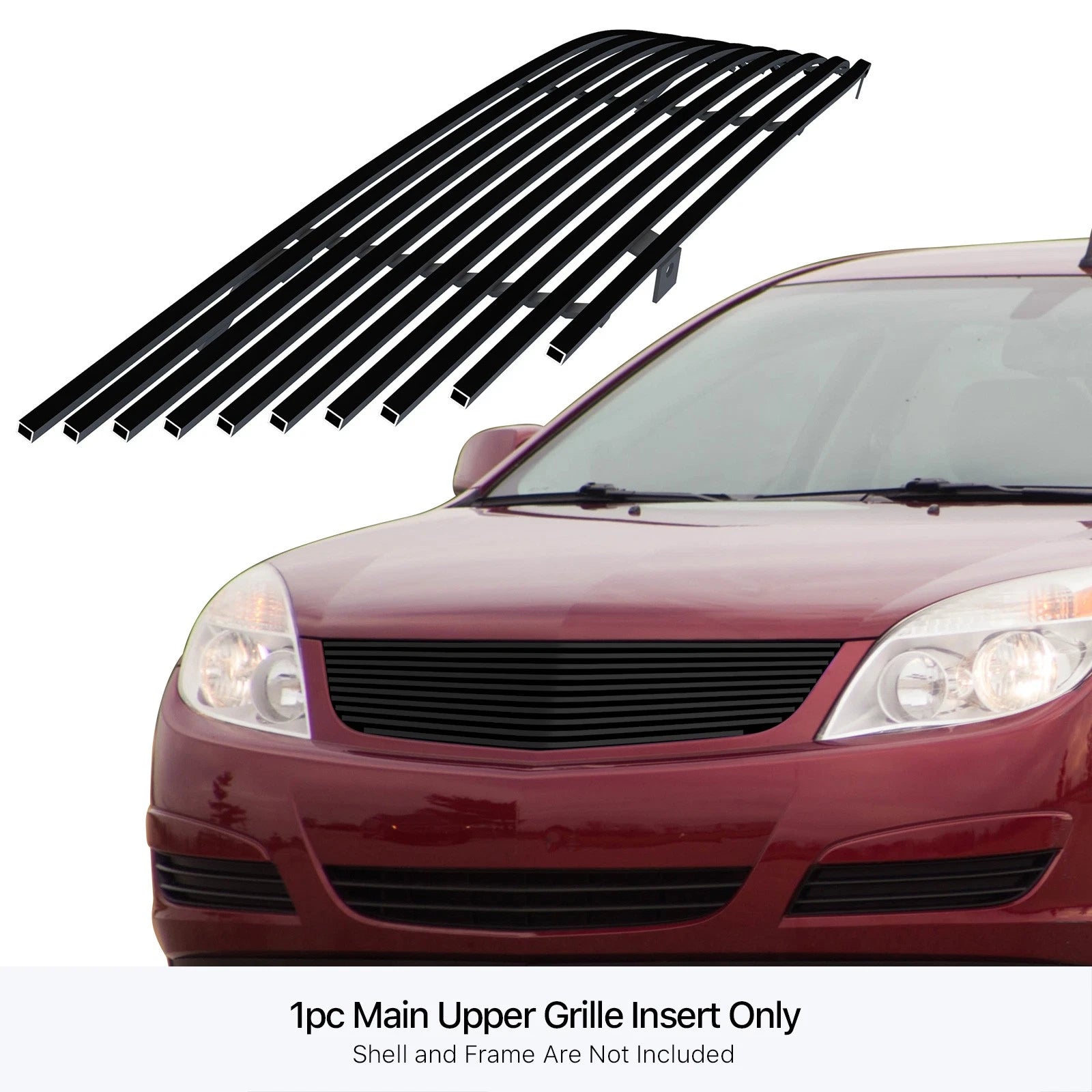 Stainless Steel Black Billet Grille Insert for Saturn Aura (2007-2009)