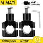 2X 1" 25mm Handlebar Riser Mount Clamp Adapter for Universal Motorcycle