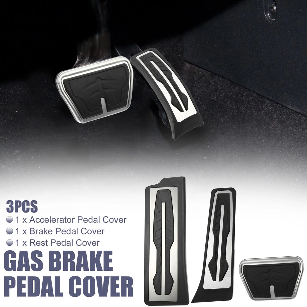 3 Pcs Accelerator & Brake Pedal Cover Set for BMW X3 X4 (2011–2023)