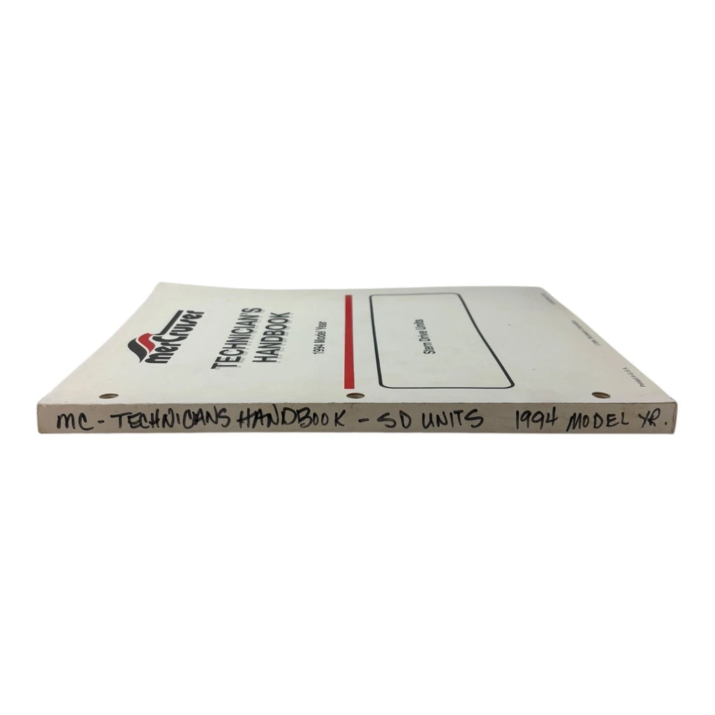 Stern Drive Units Technician's Handbook for MerCruiser (1994) 90-806534940