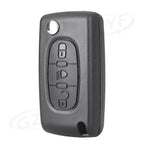 3-Button Remote Key Fob Shell Cover for Citroen Peugeot C2 C3 C4 C5 C6 C8