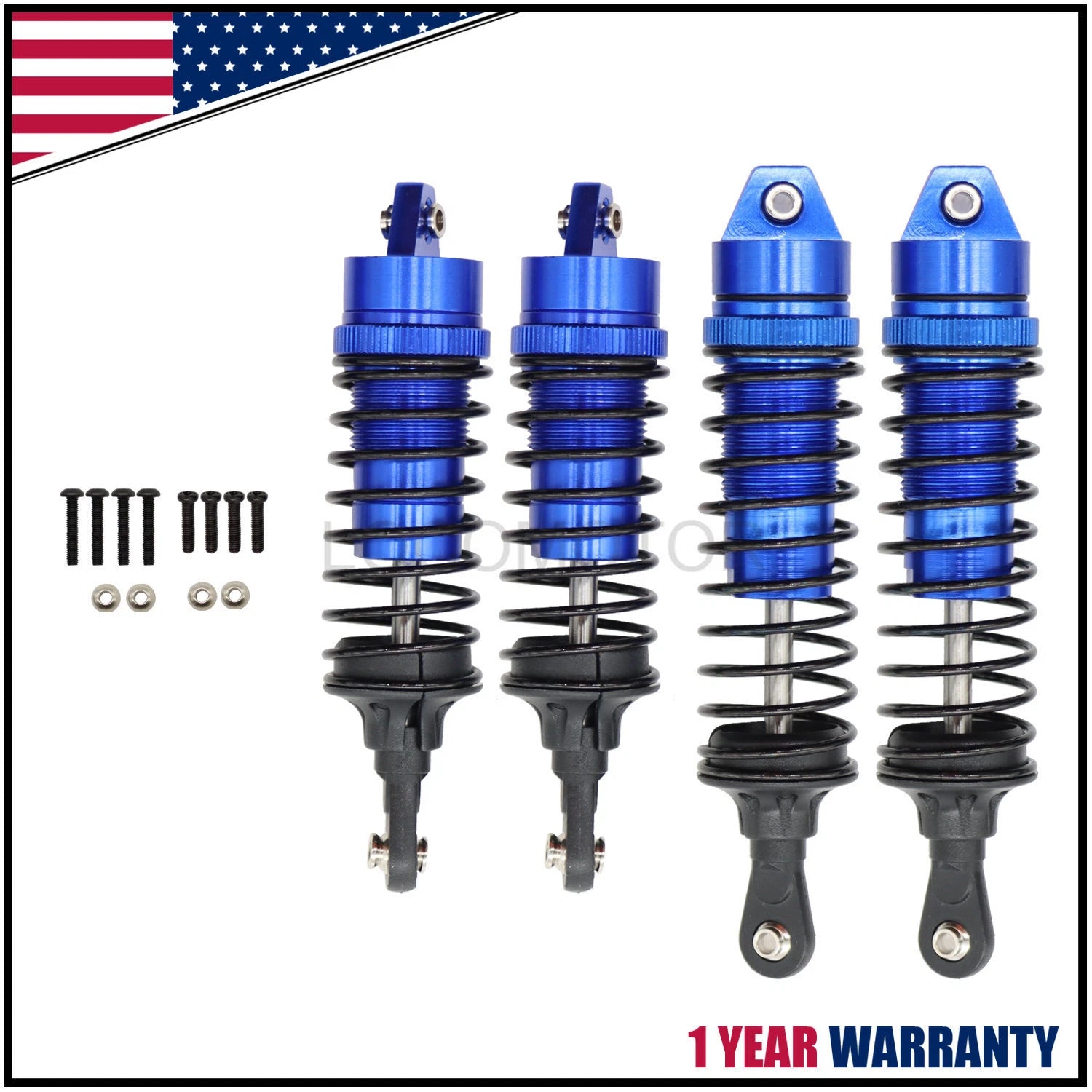 4X Front Rear Shocks for Traxxas Slash Rustler Stampede VXL 1/10 (2009–2023)