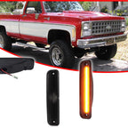 Smoked Amber LED Side Marker Lights for GMC Chevy Pickup Blazer Suburban (1973–1980)