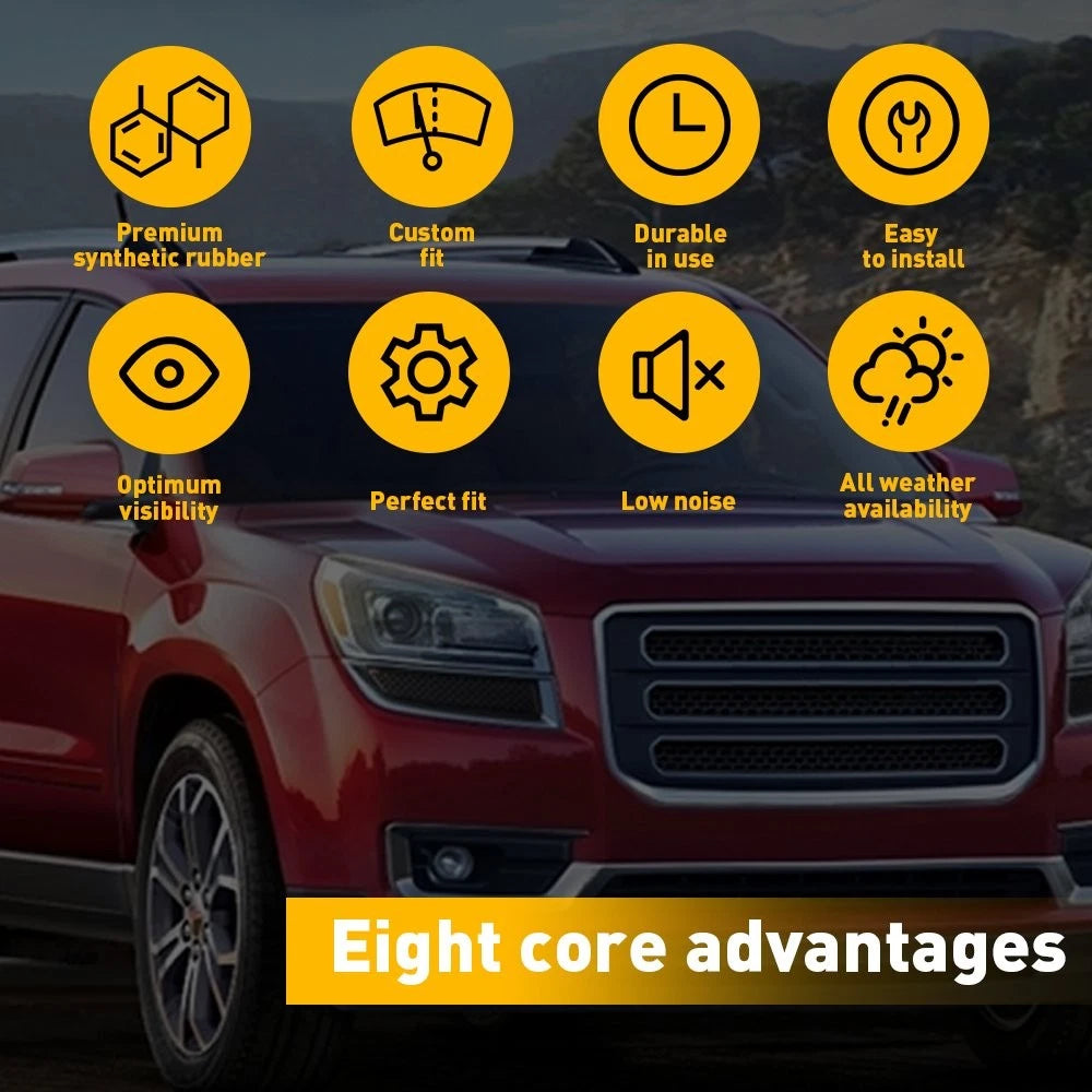 1 Pair Rear Wiper Blades for GMC Acadia Saturn Outlook (2007–2012)
