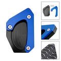 Kickstand Enlarger Plate Pad for Suzuki V-Strom 650 DL650 XT (2011–2024) Blue