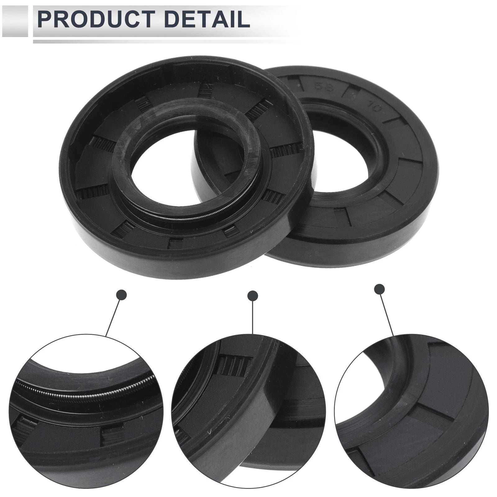 Set of 5 Oil Seal Rotary Shaft Seal TC Ring 28x58x10mm Nitrile Rubber
