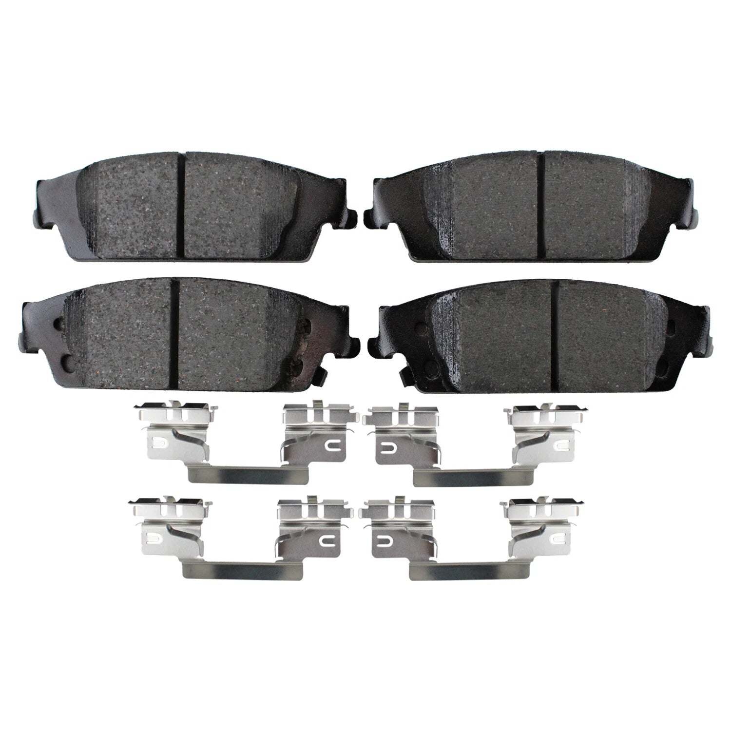 Set of 4 Akebono ProACT Rear Ceramic Slotted Brake Pads for Cadillac Chevrolet GMC