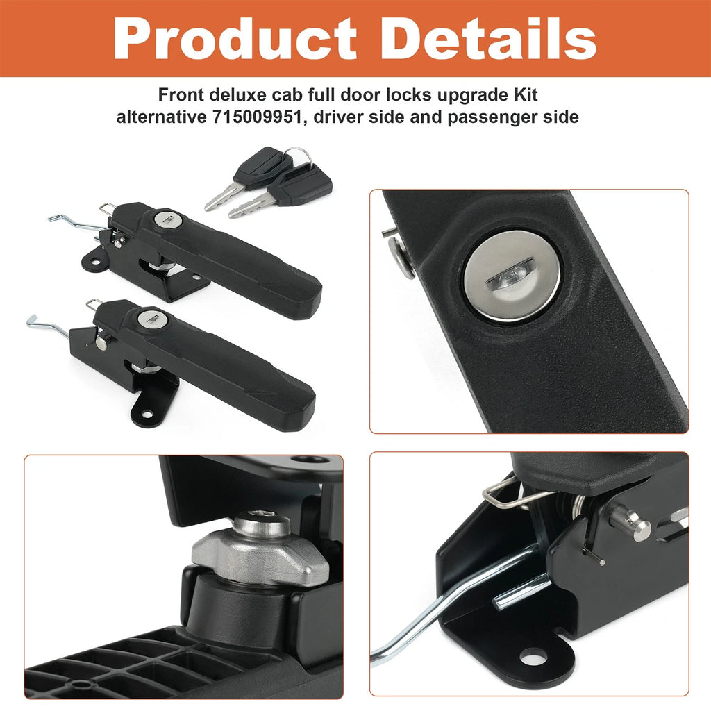 Front Deluxe Door Handle Lock for Can-Am Defender HD10 HD9 HD8 HD7 (2016–2023) 715009951