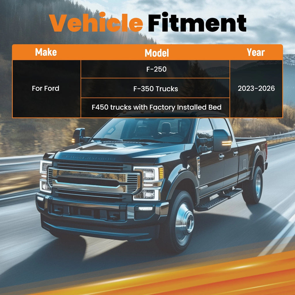 Gooseneck Hitch for Ford F-250 F-350 F-450 (2023–2026) Black