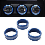AC Climate Control Knob Ring Covers for Subaru Forester XV Crosstrek WRX STi (2011-2021)