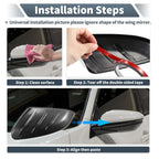 Rearview Mirror Cover Overlay Black Carbon Fiber for Chevrolet Cruze (2011-2016)