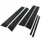 6 Pcs Car Door Trim Cover Kit Black Pillar Posts for Honda Accord (2008-2012)