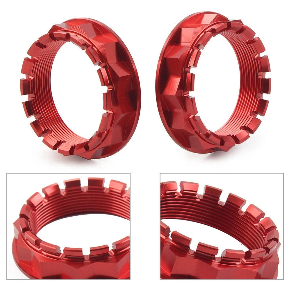2X Rear Wheel Axle Nut for Ducati V4 1098 1198 1199 1299 Diavel (2017–2023) Red