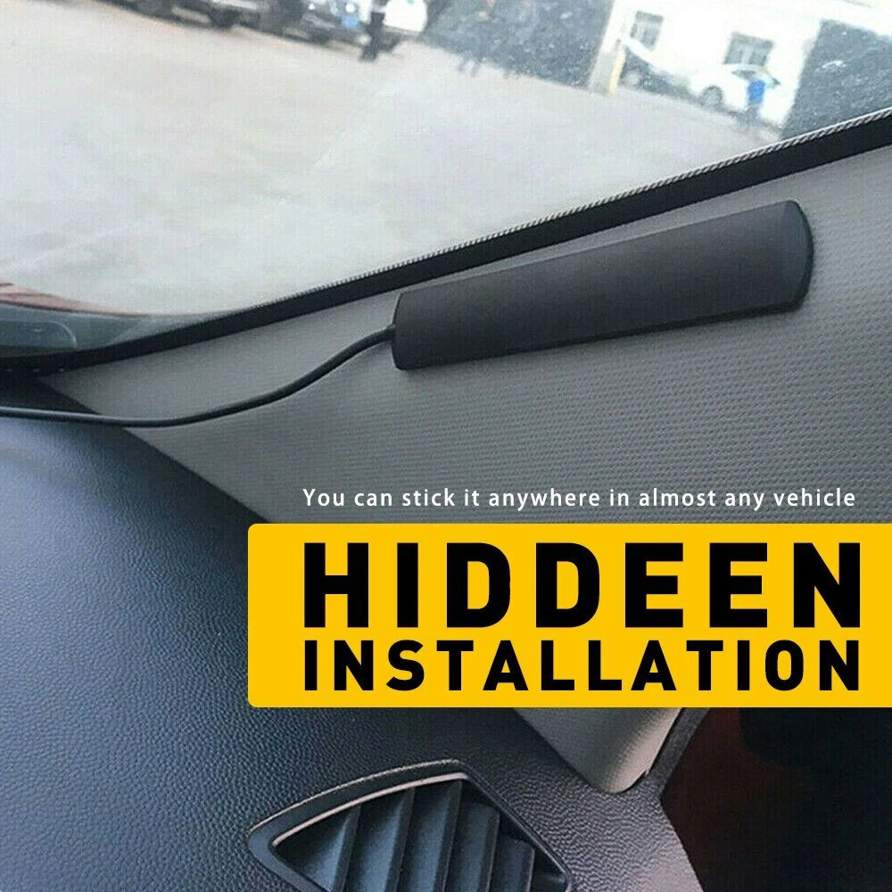 Hidden Amplified Antenna for Universal Car Interior Radio (AM/FM)