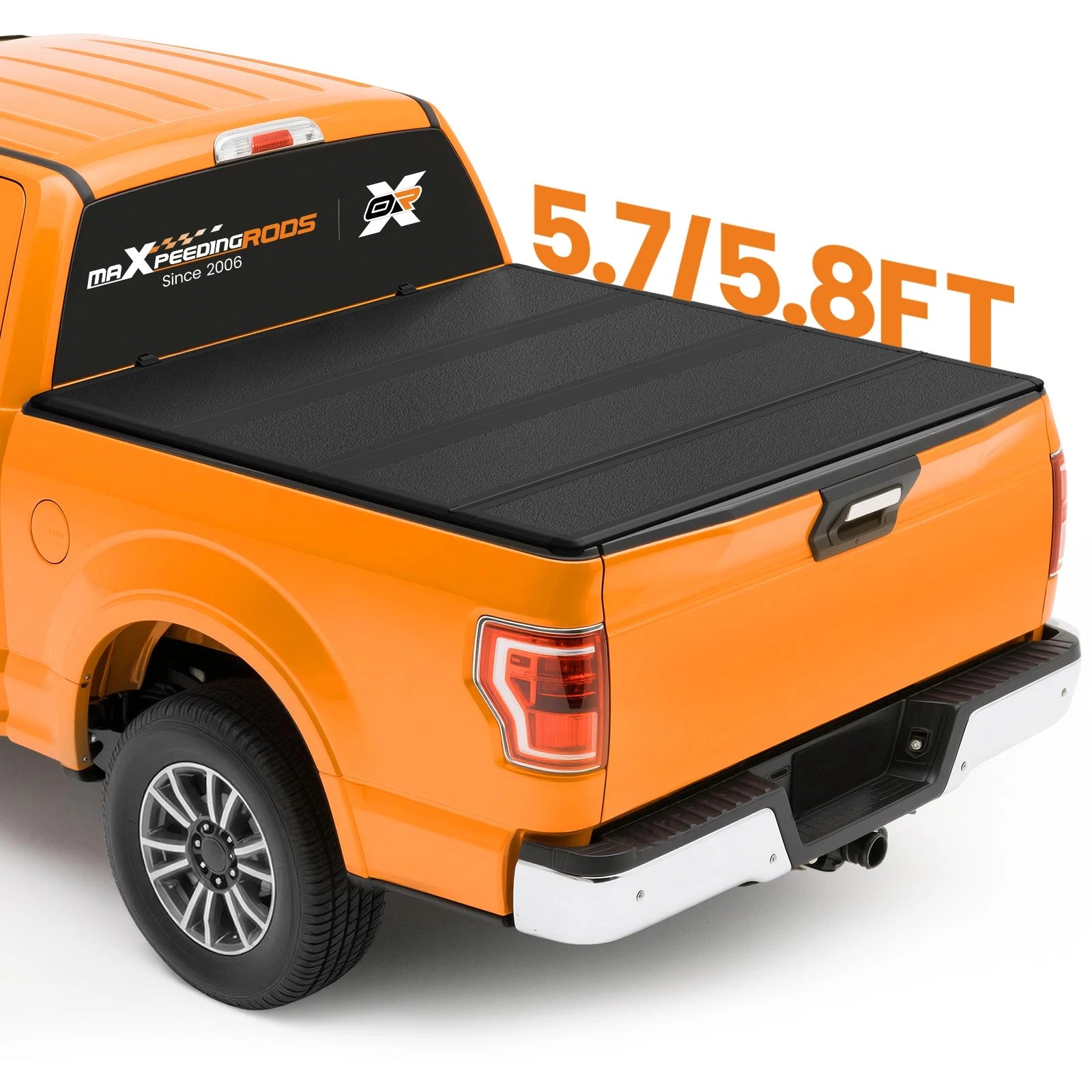 5.7/5.8ft Hard Quad-Fold Truck Bed Tonneau Cover for Ram 1500 2009-2026