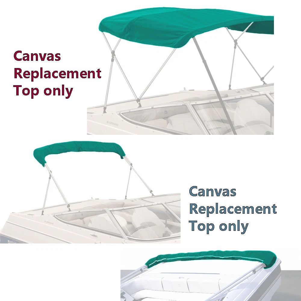 Bimini Top Boat Cover for 3 Bow (Fits 72"L x 36"H x 79"-84"W)