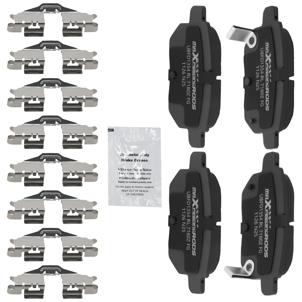 Rear Ceramic Brake Pads Kit for Pontiac Vibe (2009–2010) / Toyota Corolla (2009–2021)