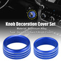 Headlight Switch Knob Trim Cover Set for Dodge Ram (2018-2020) Blue