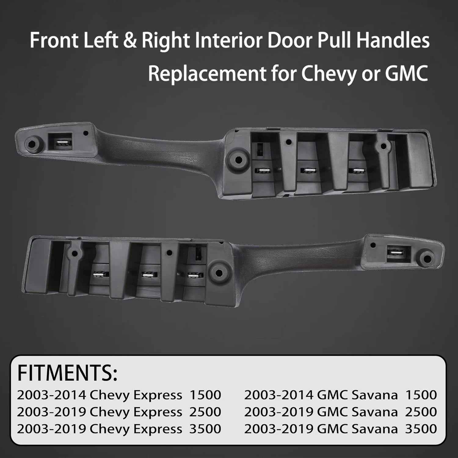 Interior Pull Door Handle Kit for Chevy Express GMC Savana (2003-2019)