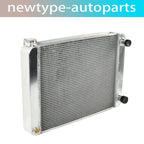 Aluminum Racing Radiator for Chevy (Universal, 27.5" x 19", Double Pass)