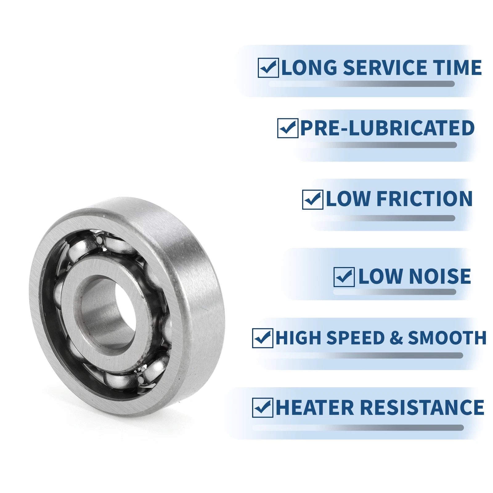 6200 Deep Groove Ball Bearing for Scooter Skateboard Wheel (10x30x9mm)