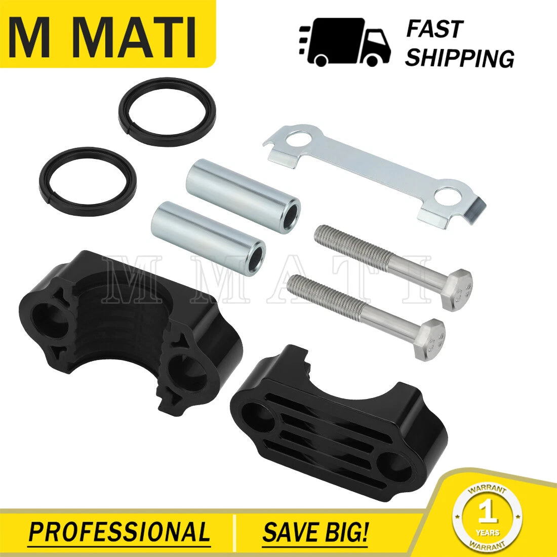 Steering Stem Bushing Seal Rebuild Kit for Yamaha YFZ450R (2014–2024)