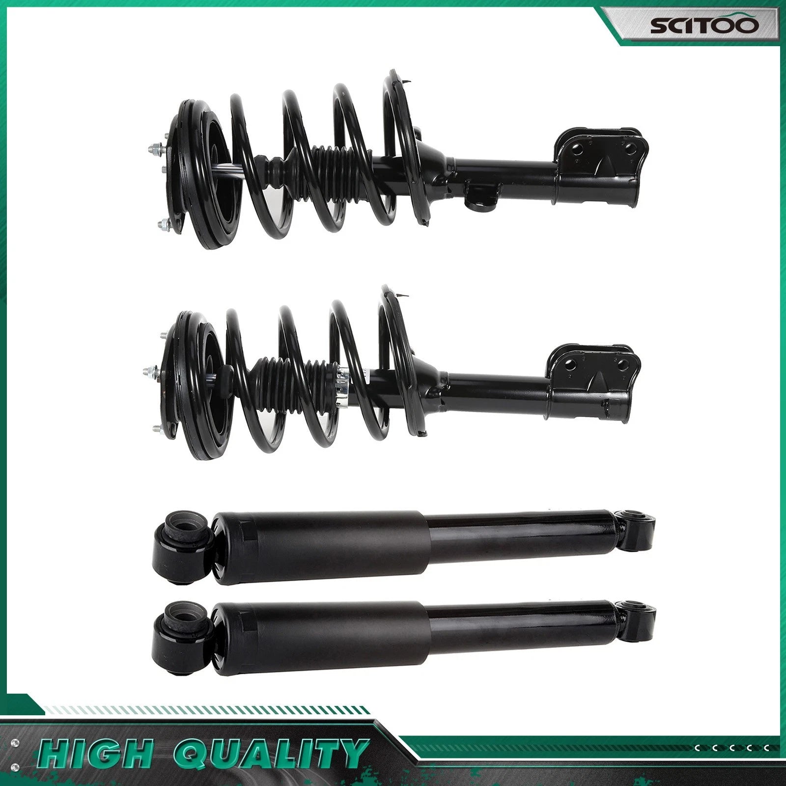 2X Front Loaded Struts & 2X Rear Shocks for Hyundai Santa Fe