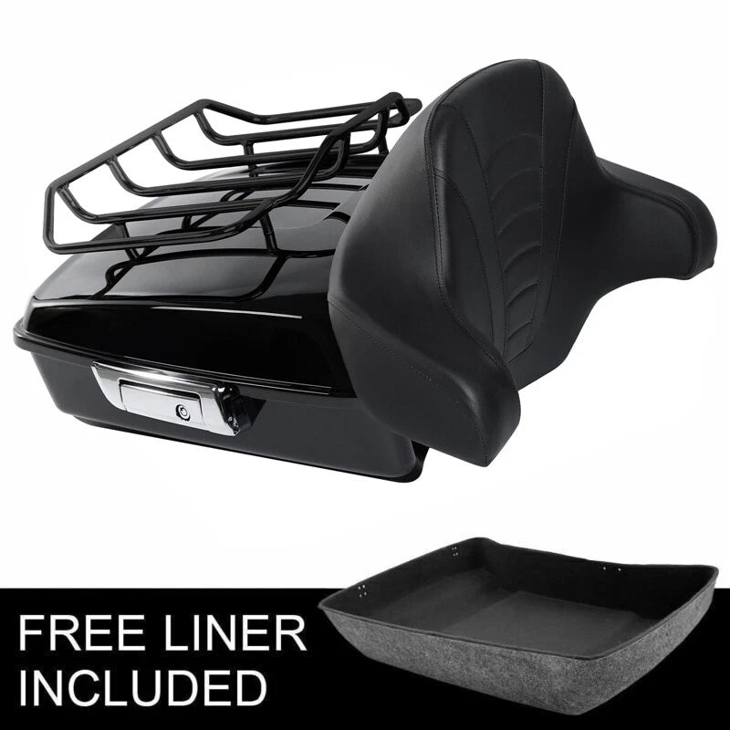 Chopped Trunk Backrest Pad for Harley Touring Street Glide (2014–2026)