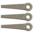 Set of 3 Trimmer Head Blades 4111 007 1001 for Hoffco Slasher Heads 4-1/16"
