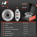 Front Drilled Brake Rotors & Ceramic Pads for Ram 1500 (2006-2010)
