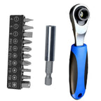 Ratchet Screwdriver Wrench with 72 Tooth Engagement and 1/4" Socket Adaptor