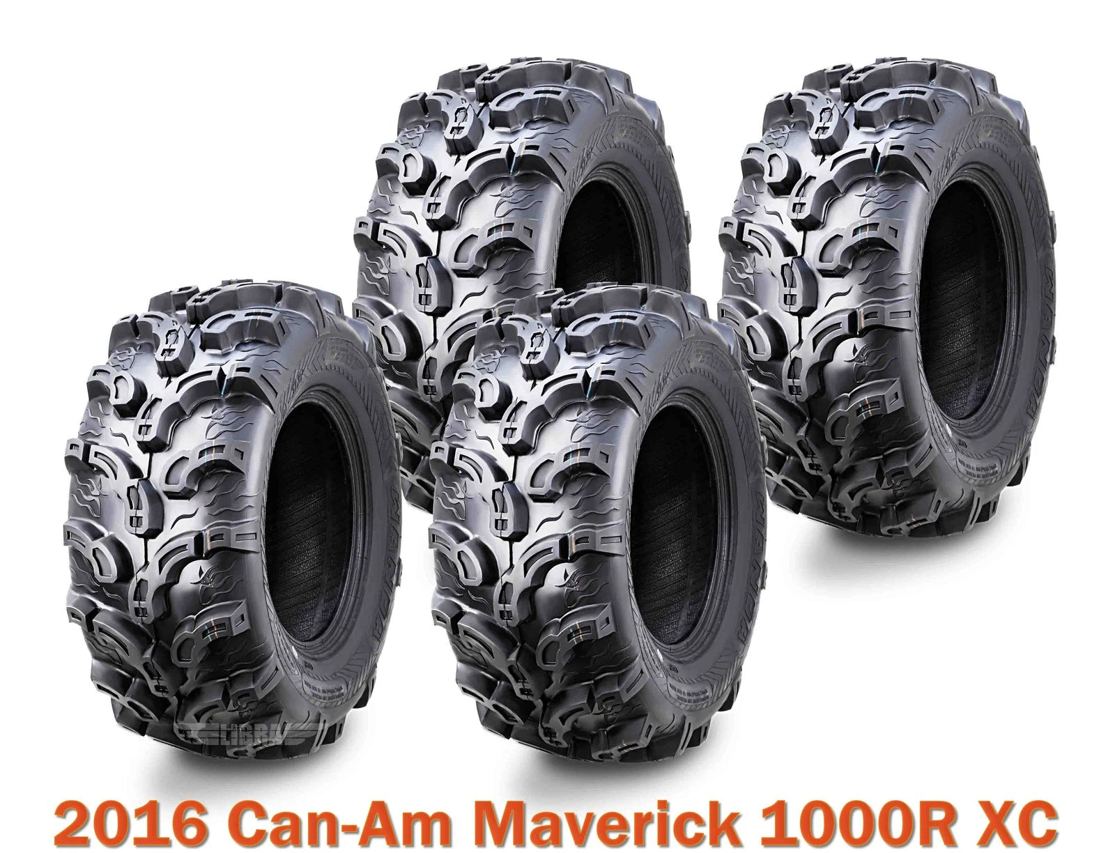 Complete Set of 4 ATV Tires 27x9-12 for Can-Am Maverick 1000R (2016)