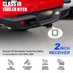 2 Inch Receiver Trailer Towing Hitch for Jeep Gladiator (2020-2026)