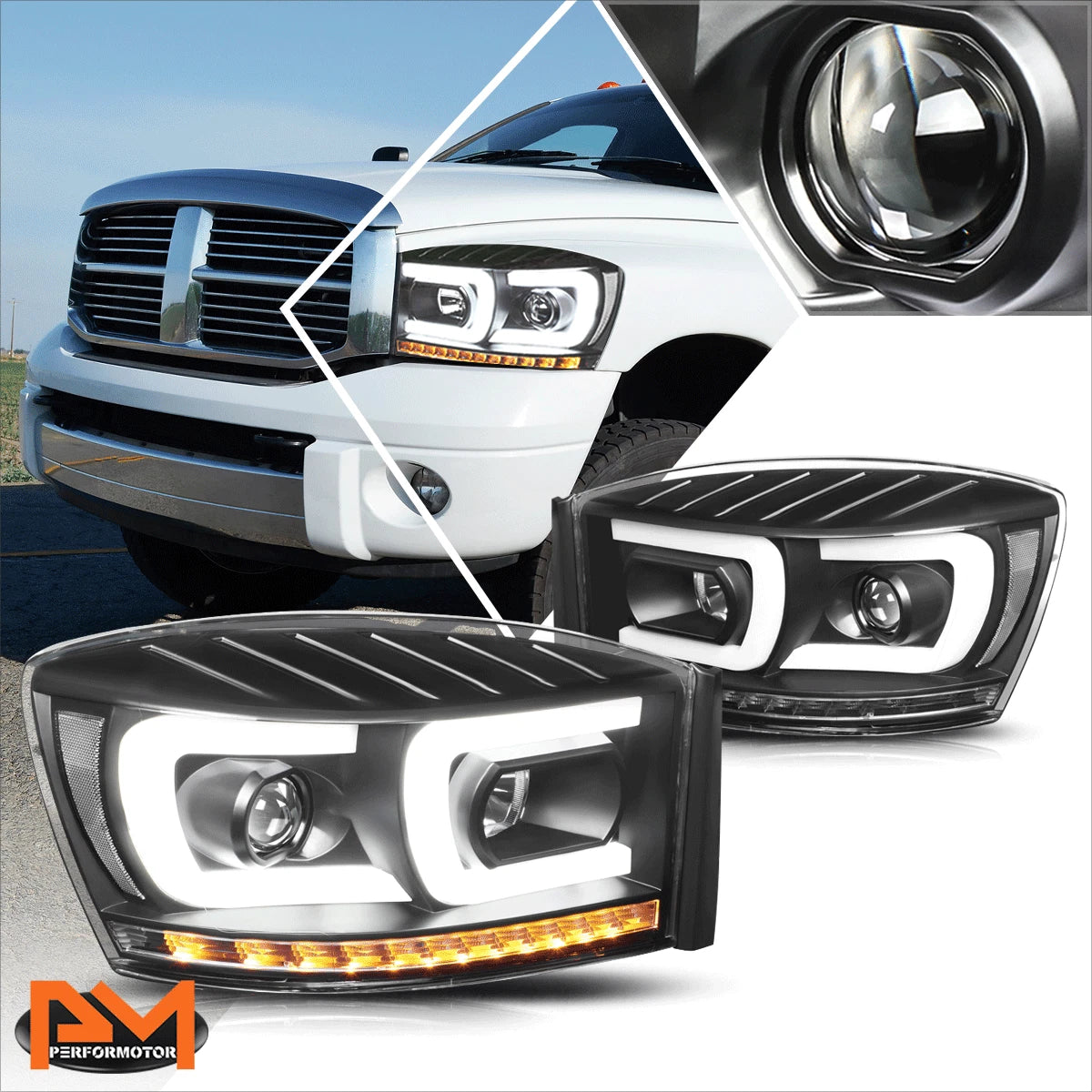 Chrome Housing Headlight with Amber Corner Signal for Honda Civic (1999–2000)