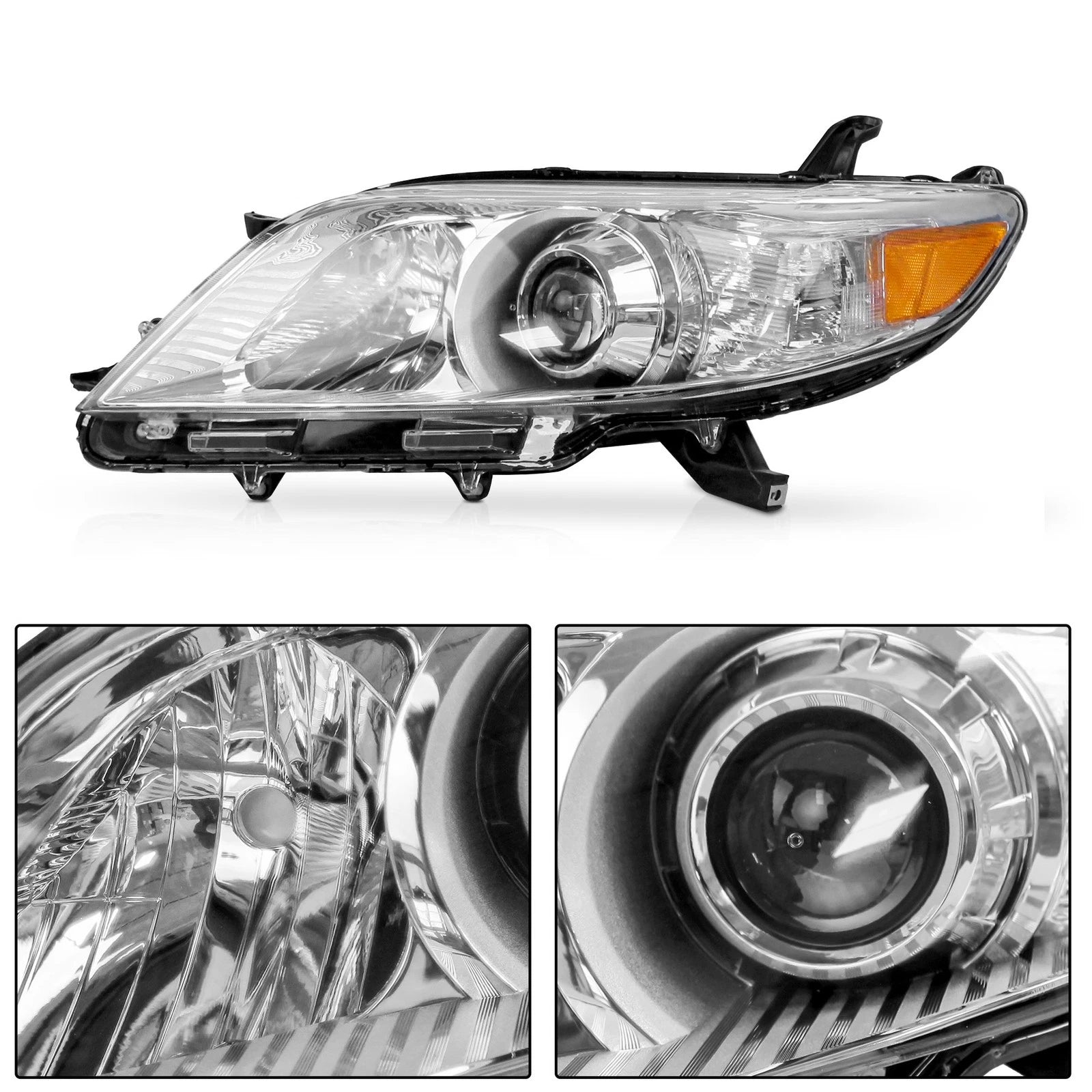 Left & Right Headlight Headlamp for Toyota Sienna (2011–2020)